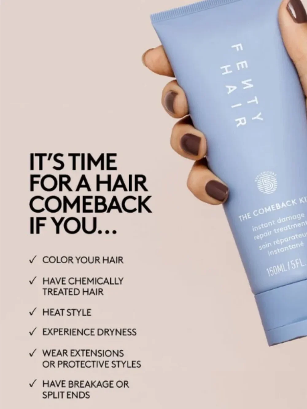 Fenty Beauty healthy hair—fast